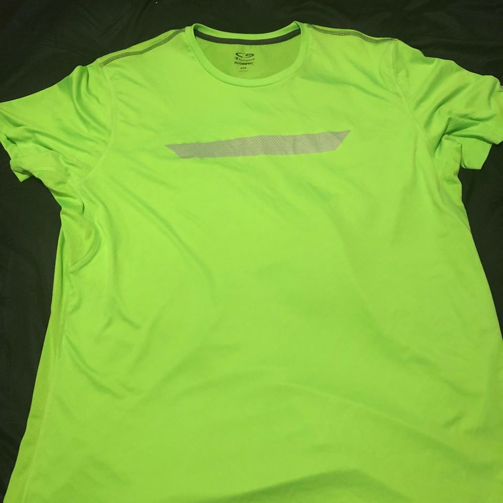 Neon green men’s running champion T-shirt size XXL